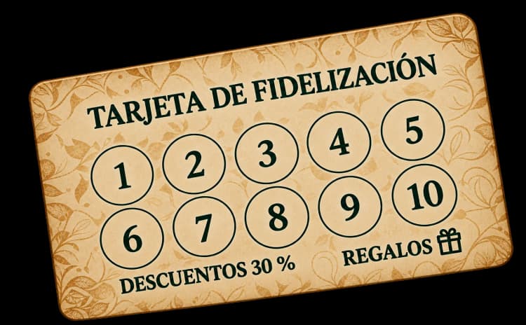 Tarjeta física de fidelización